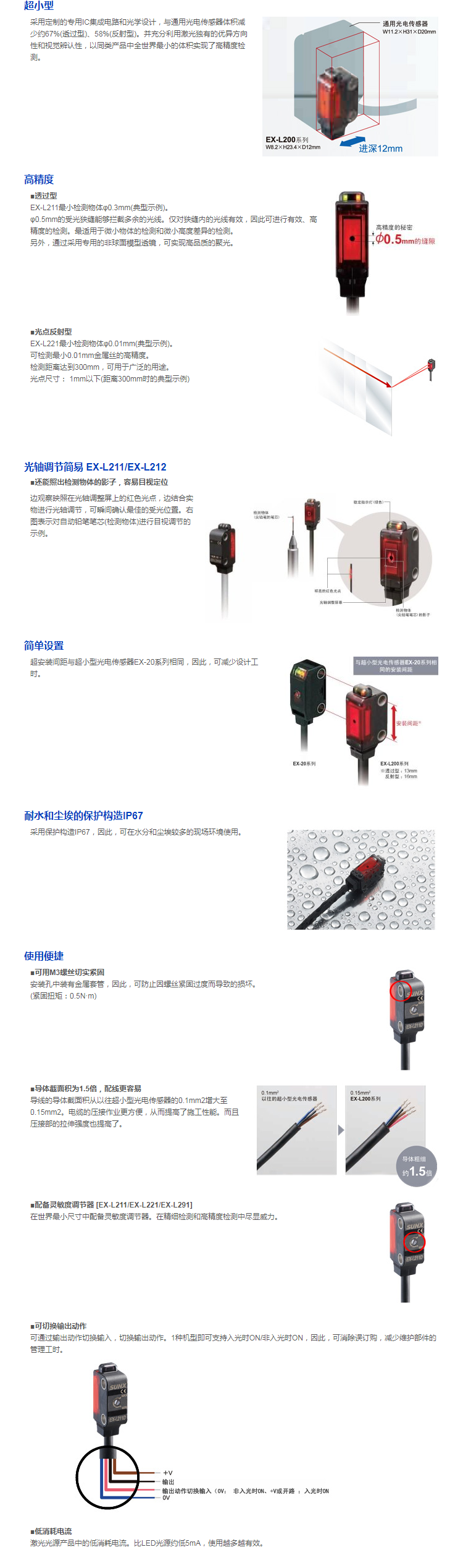 放大器內置?超小型激光傳感器